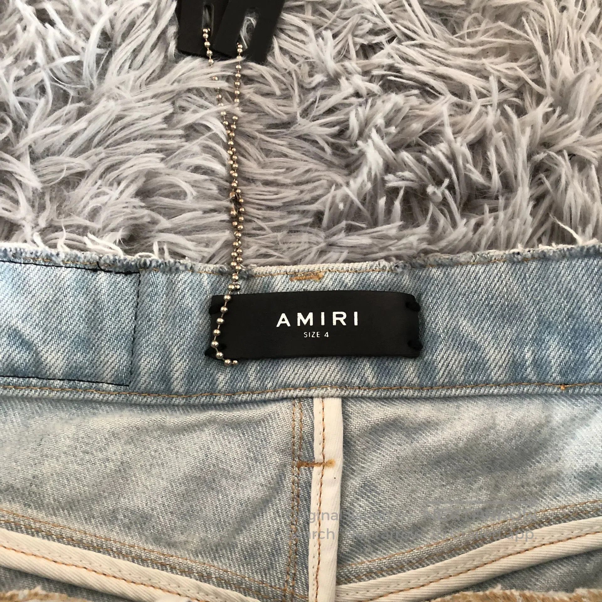 Amiri Amiri Ripped Denim Skirt Shorts. Size 26" / US 2 / IT 38 - 3 Thumbnail