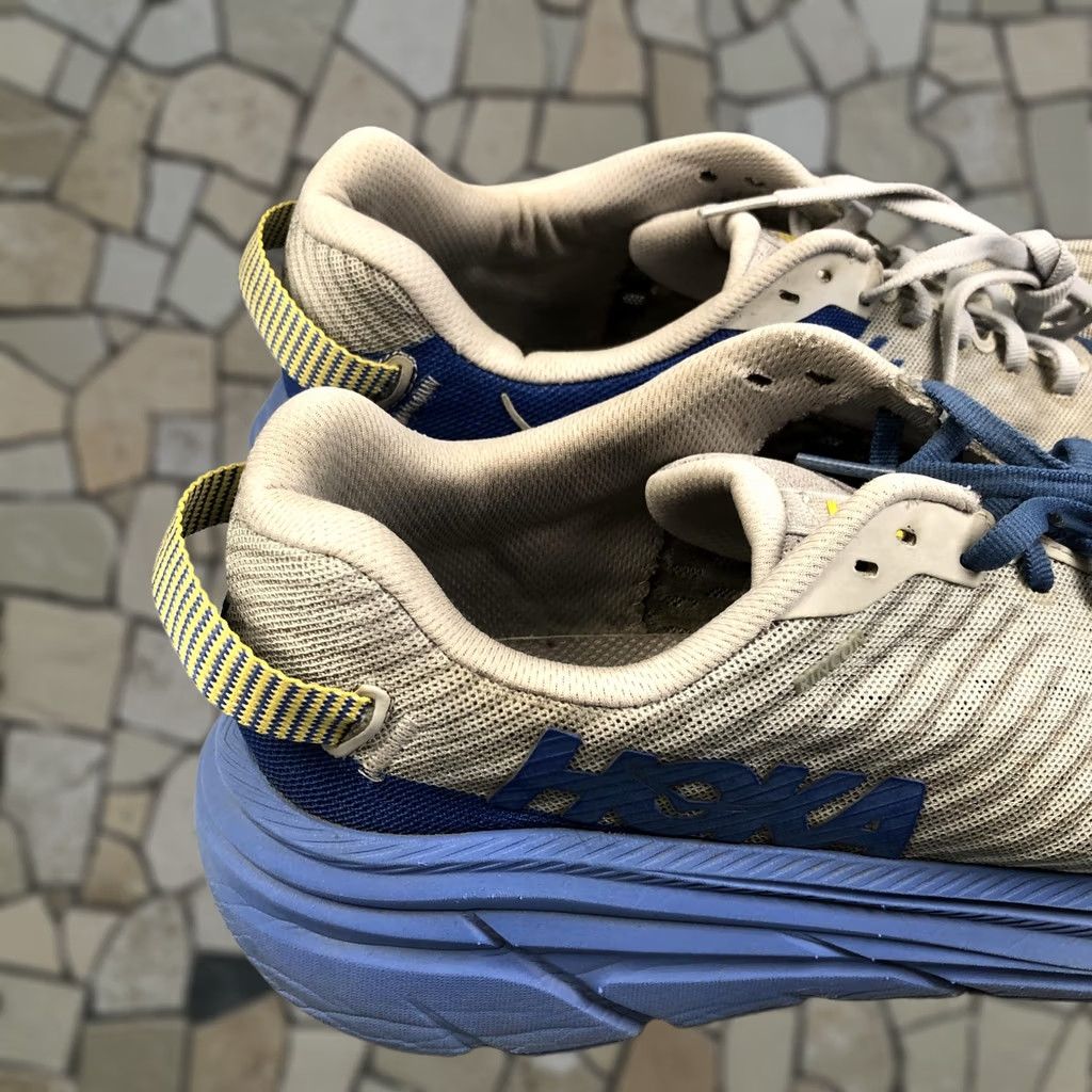 Hoka One One Running Sneakers Mens Size 9.5 Blue Gray Rincon Cushioned Athletic Shoes, Men's (Size 10)
