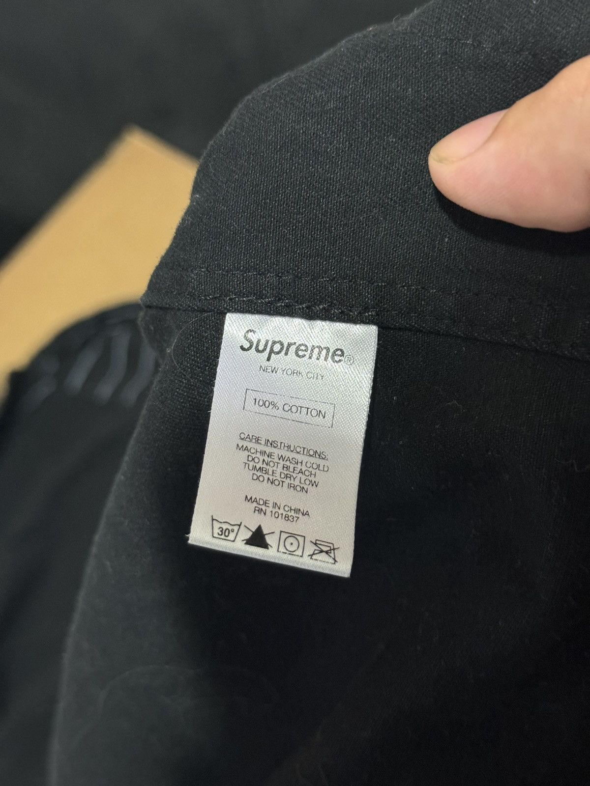 Supreme Supreme Pinstrip Twill Parka Medium Black Size US M / EU 48-50 / 2 - 11 Thumbnail