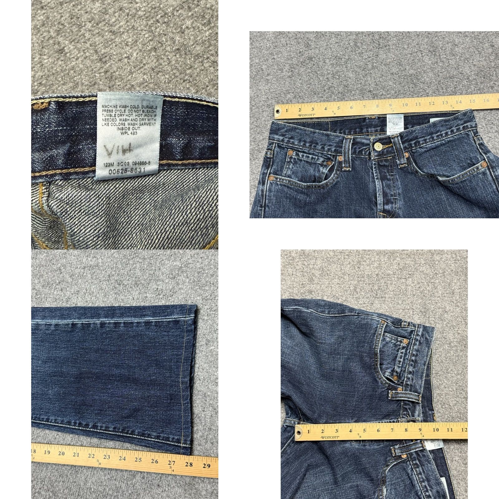 Levi's Levi's Skinner Jeans 30 x 28 Button Fly Low Rise Bootcut Vintage Hong Kong Men Jeans Regular 30 Blue Figure 80s 90s Size US 30 / EU 46 - 8 Thumbnail