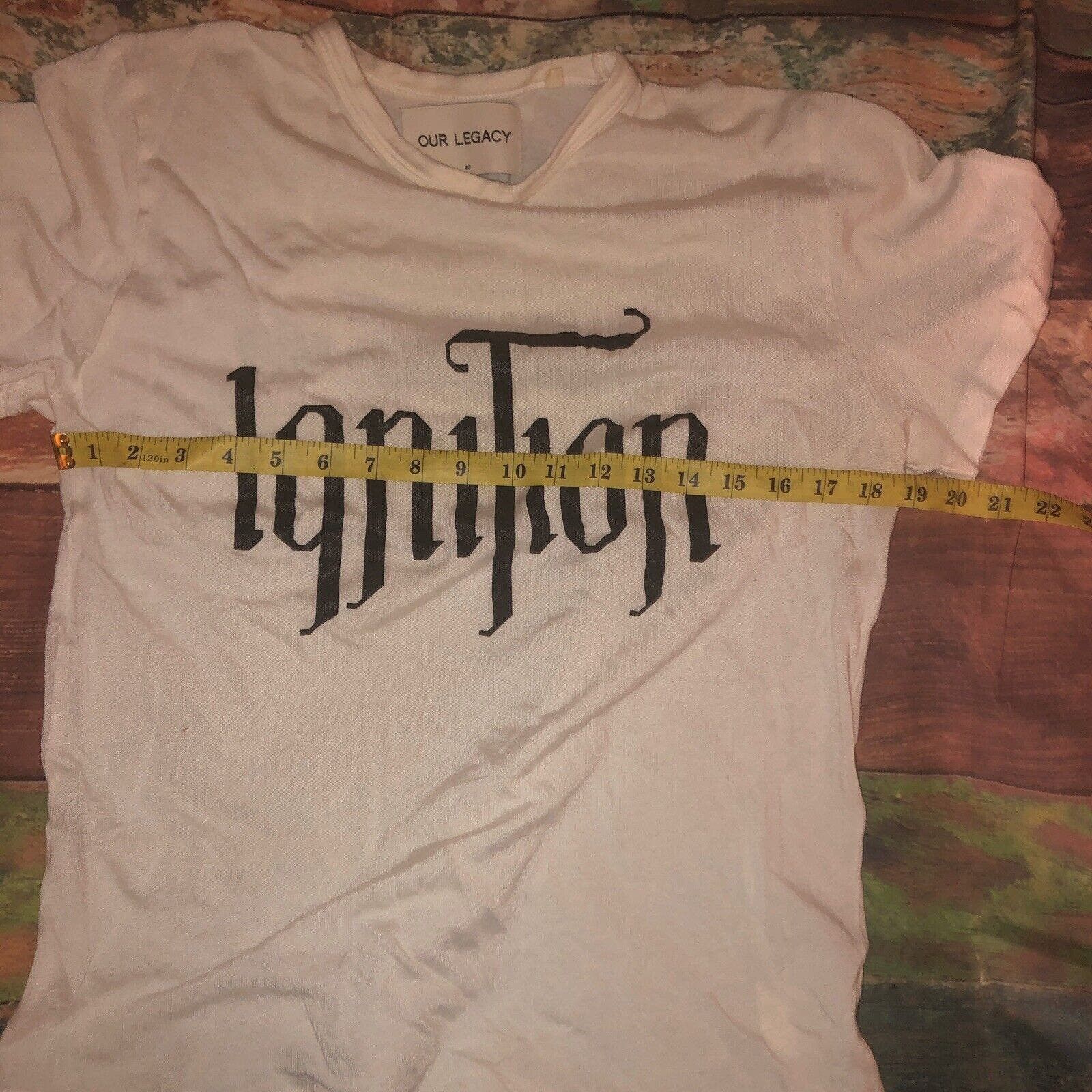 Our Legacy T-Shirt Size 48 Medium Ignition Season 2015 Logo