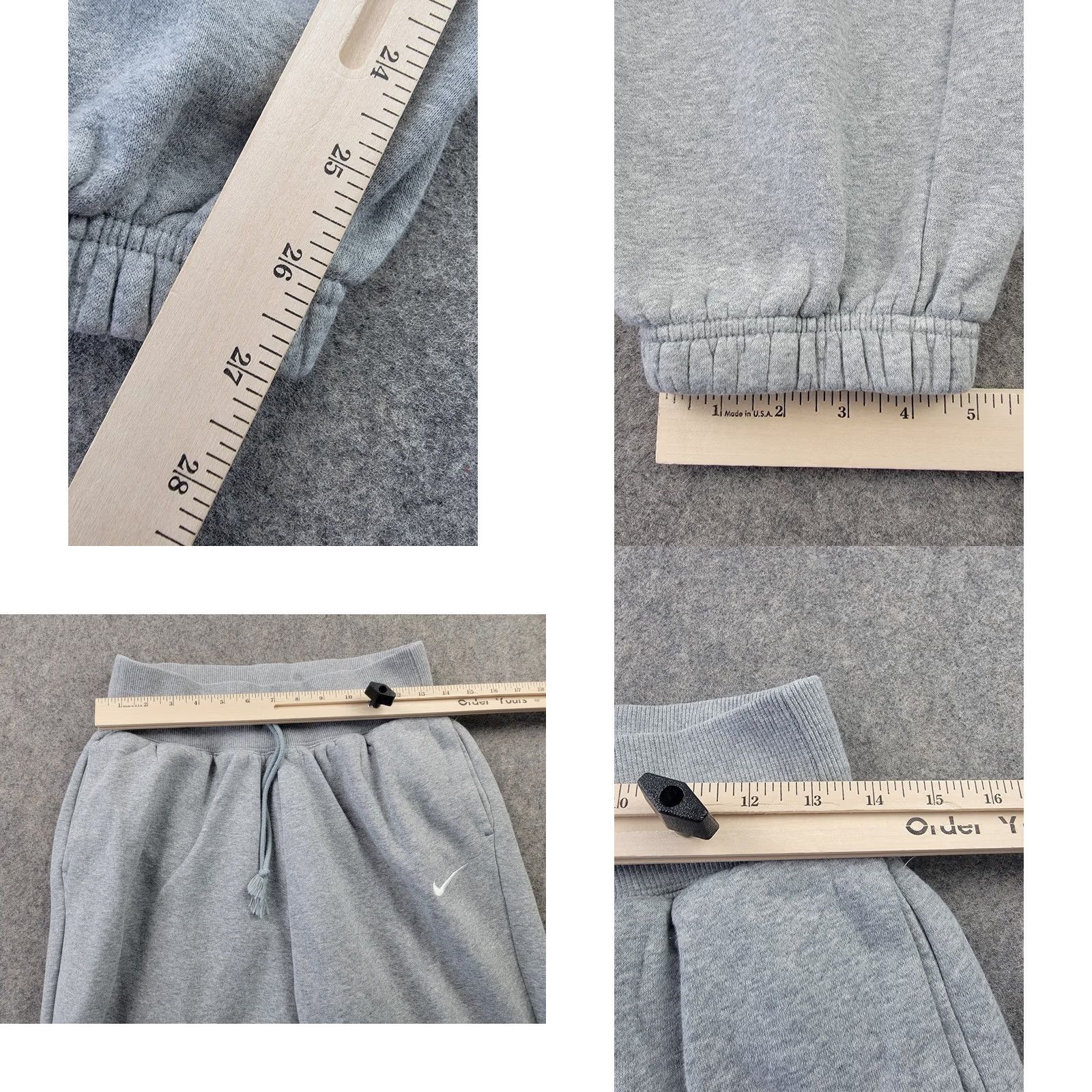 Nike Nike Joggers Sweatpants Mens Small Gray Drawstring Casual Athleisure Size US 29 - 9 Thumbnail