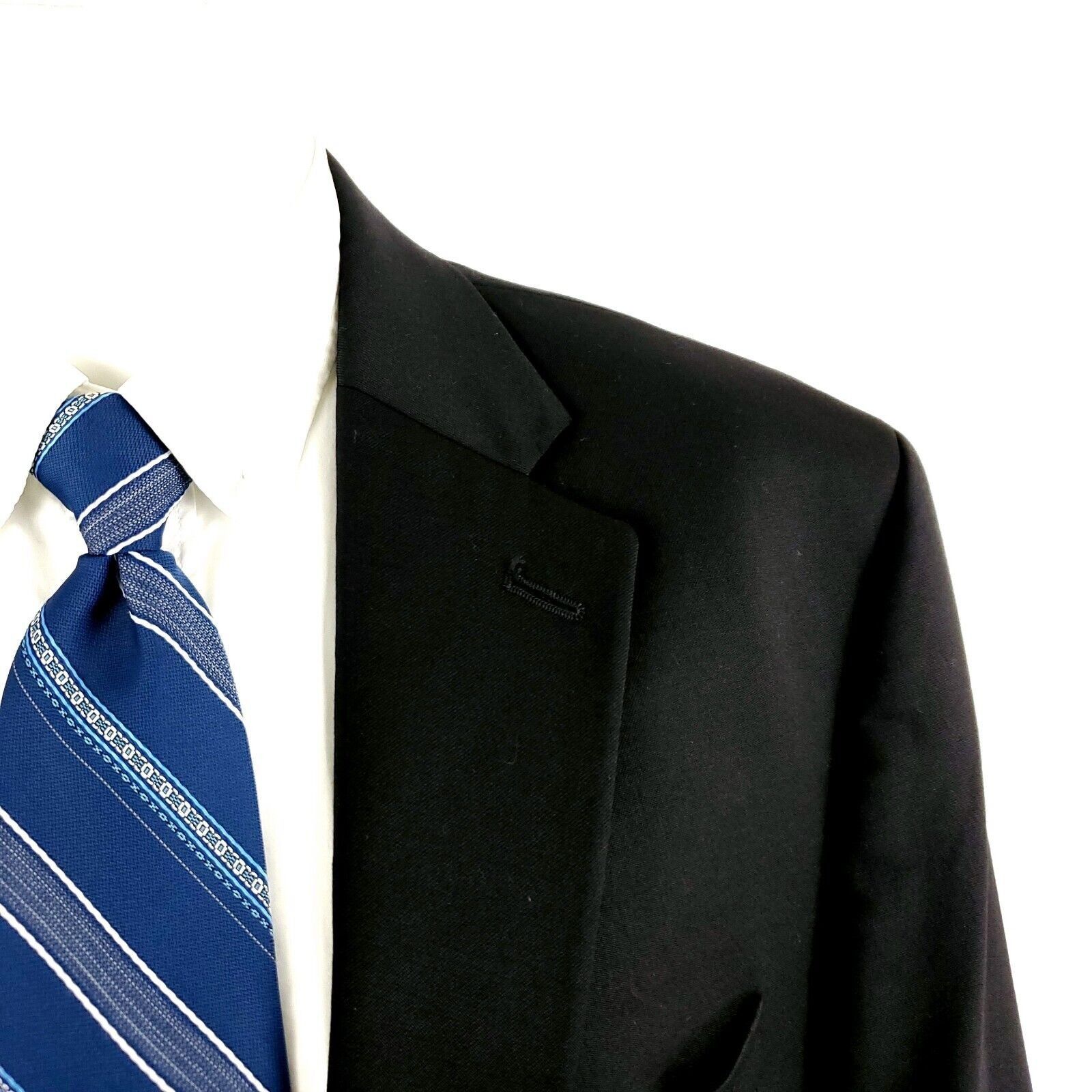 Lauren Ralph Lauren Lauren Ralph Lauren Wool 2 Button Blazer 44L Black Tagged 46 Size 44L - 2 Thumbnail
