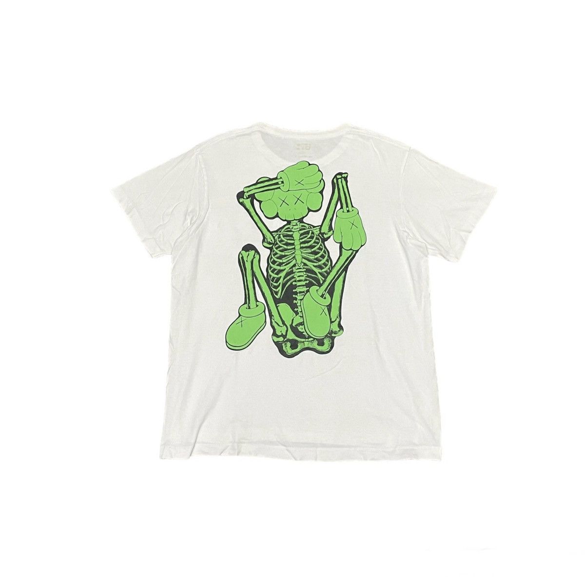 Kaws Kaws Green Skeleton New Fiction Bone T-shirt Size US XL / EU 56 / 4 - 1 Thumbnail