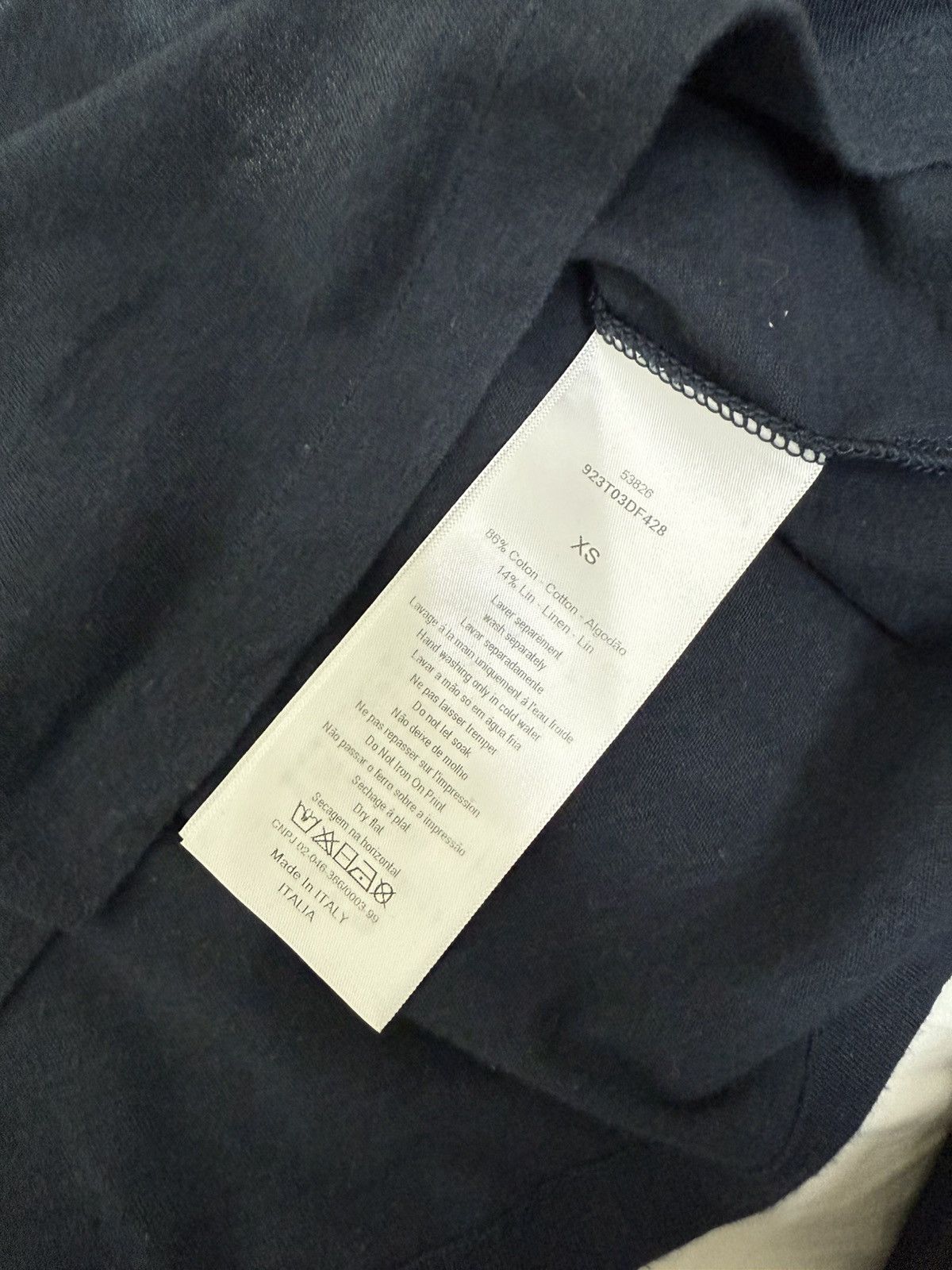 Dior Dior Midnight Blue Printed Diorscopic T-Shirt Size XS / US 0-2 / IT 36-38 - 8 Thumbnail