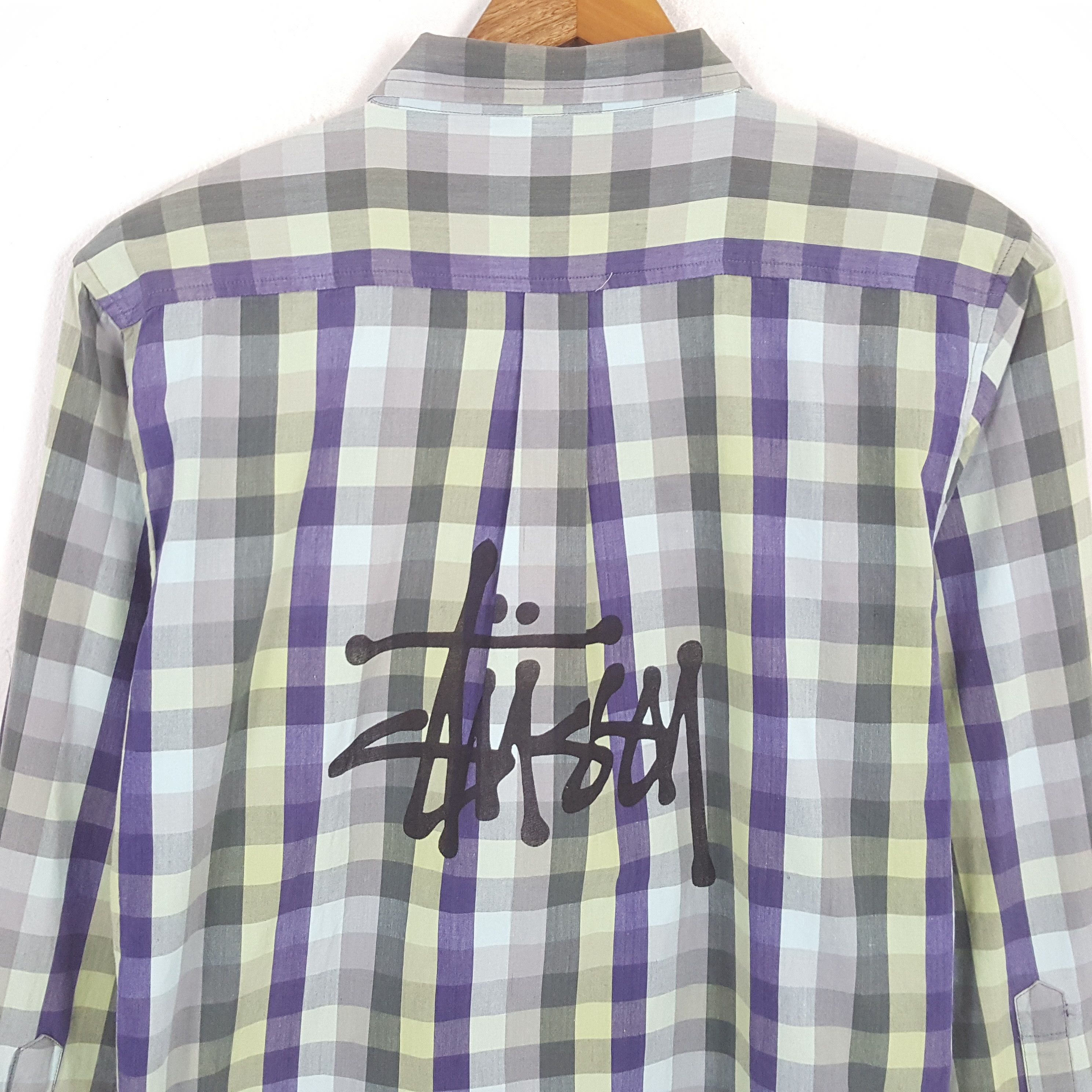 Stussy × Vintage Vintage STUSSY Streetwear Skateboard Style Logo Shirt Size US L / EU 52-54 / 3 - 2 Thumbnail