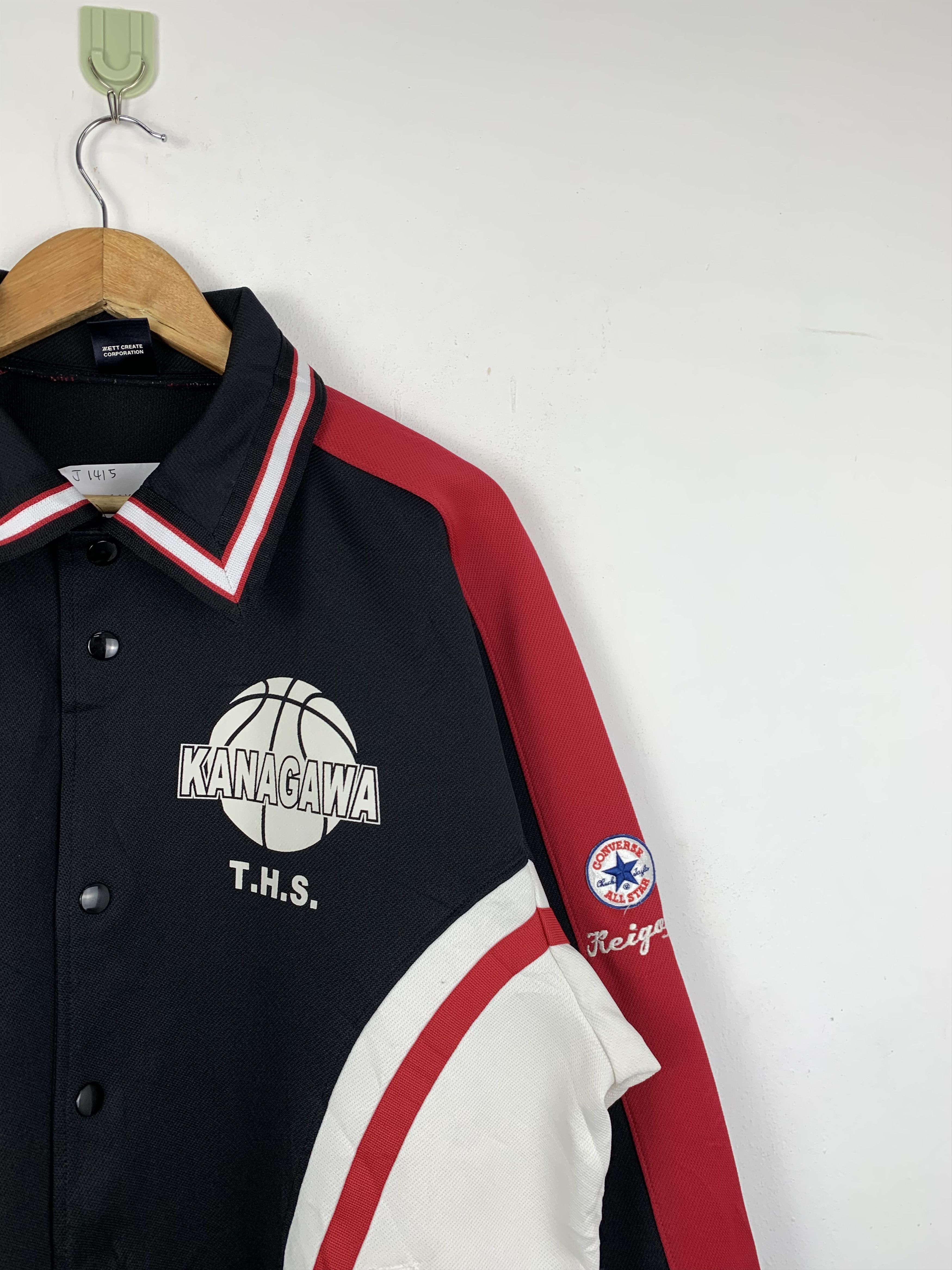 Converse Vintage Converse Button Up Jacket J1415 Size US L / EU 52-54 / 3 - 8 Thumbnail