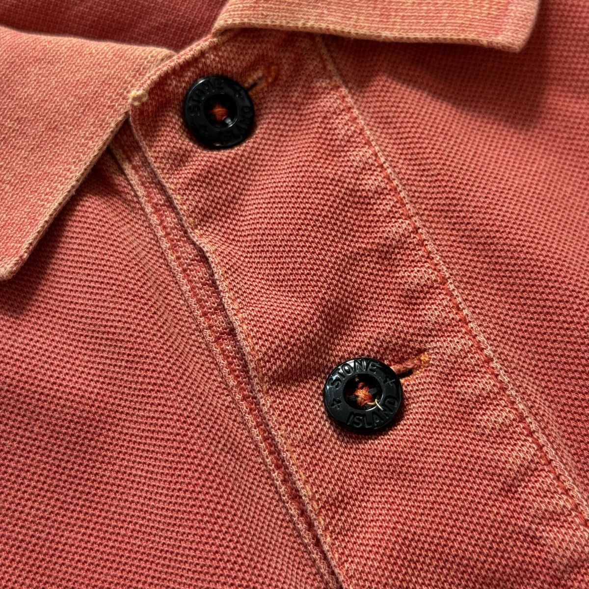 Other Vintage Stone Island Polo Garment Dyed Lava Orange Shirt Size US XL / EU 56 / 4 - 7 Thumbnail