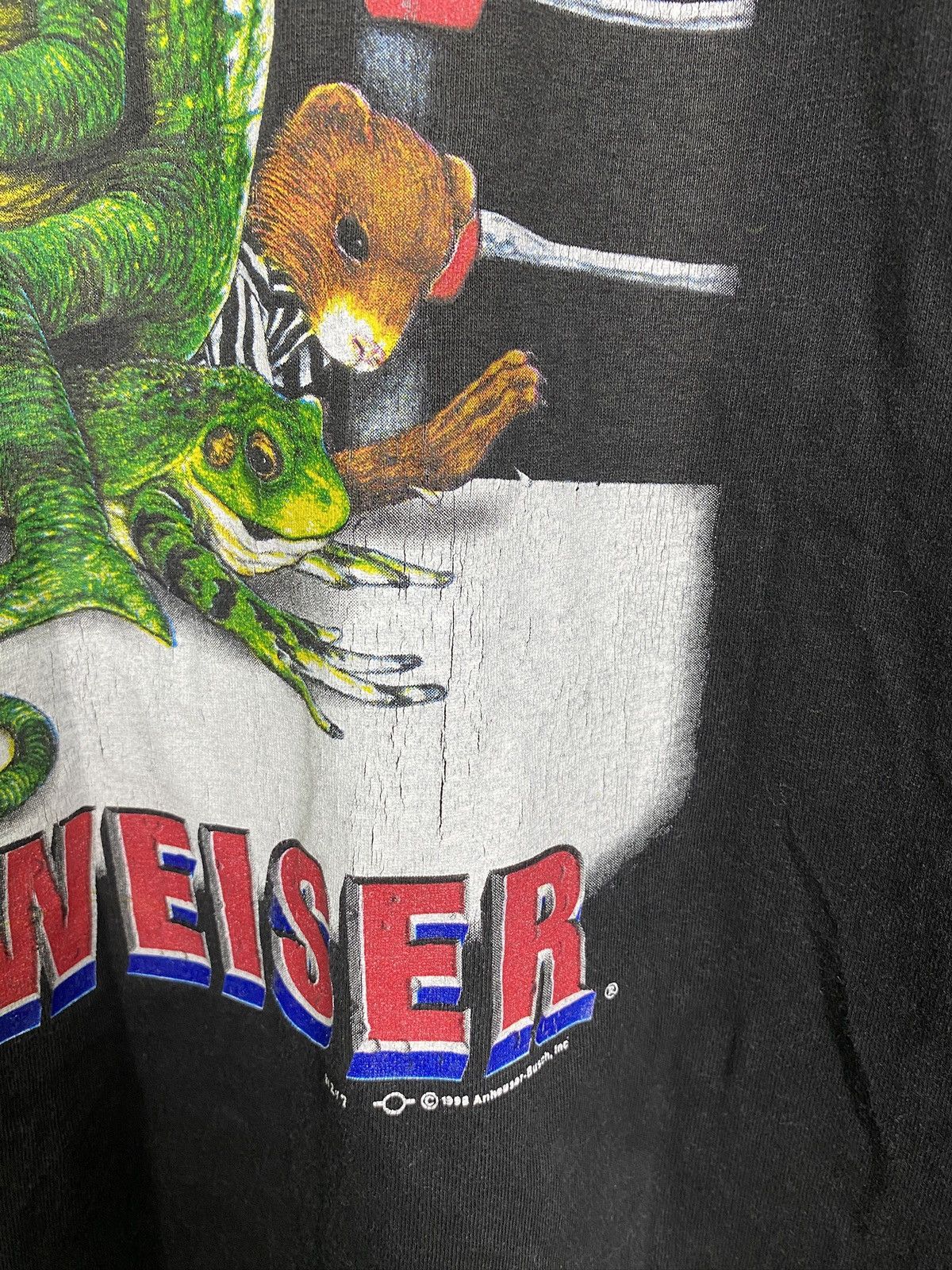 Budweiser × Vintage Men’s Budweiser 1998 LWA King Of Beer Big Logo T-Shirt Size US XL / EU 56 / 4 - 16 Thumbnail