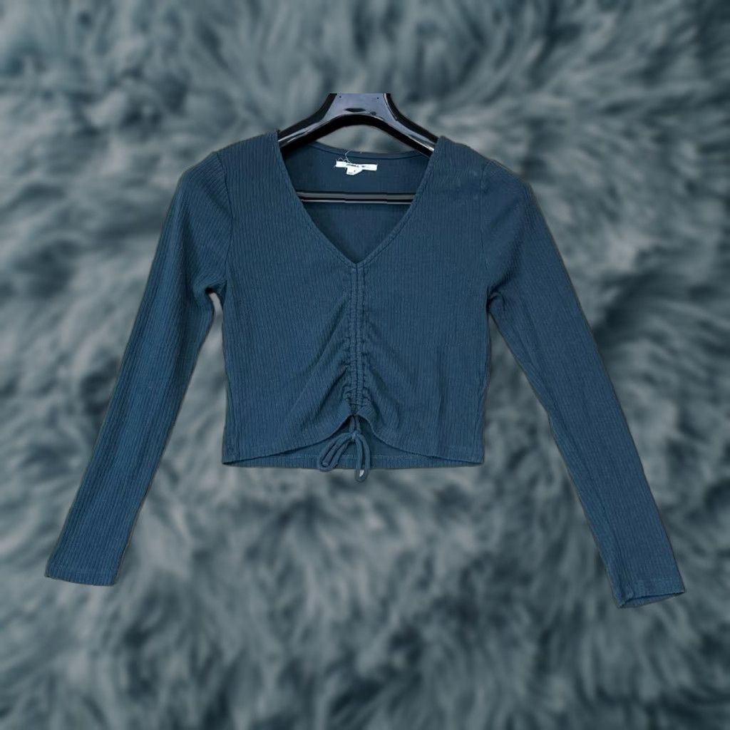 O'Neill O'Neill Blouse Shirt Women V-Neck Long Sleeve Green S Casual Shirt Size S / US 4 / IT 40 - 1 Thumbnail