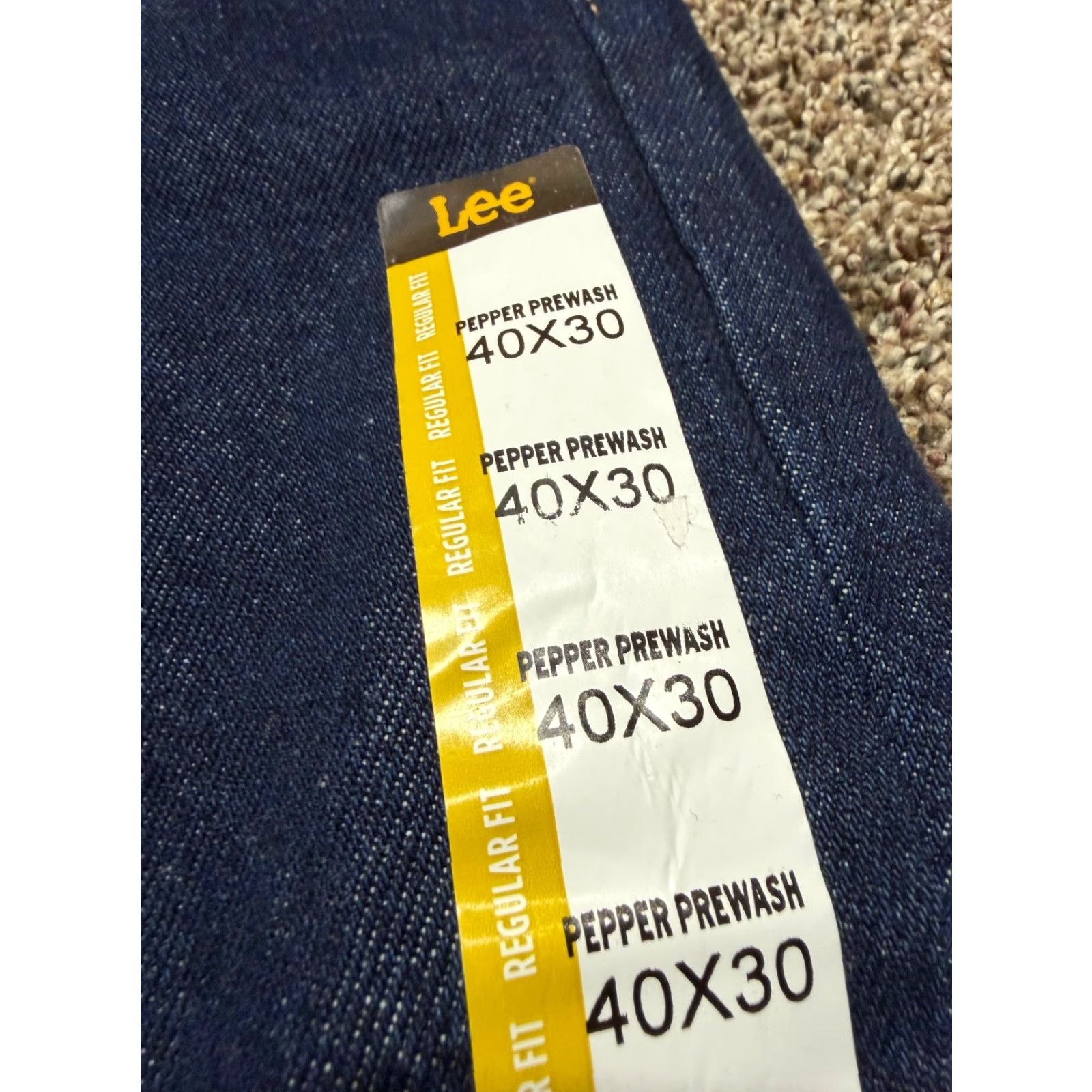 Lee Lee Men Jeans Size 40 Blue Denim NEW Straight Fit 40X30 Jeans Size US 40 / EU 56 - 2 Thumbnail