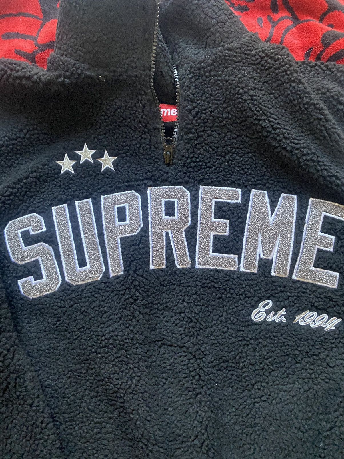 Supreme Supreme Arc Half Zip Fleece Pullover Small Size US S / EU 44-46 / 1 - 2 Thumbnail