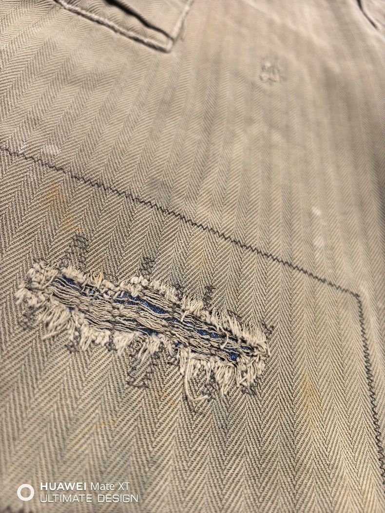 Visvim Visvim size 2 20SS VETERANS SHORTS CRASH Herringbone Destru Size US 28 / EU 44 - 2 Thumbnail