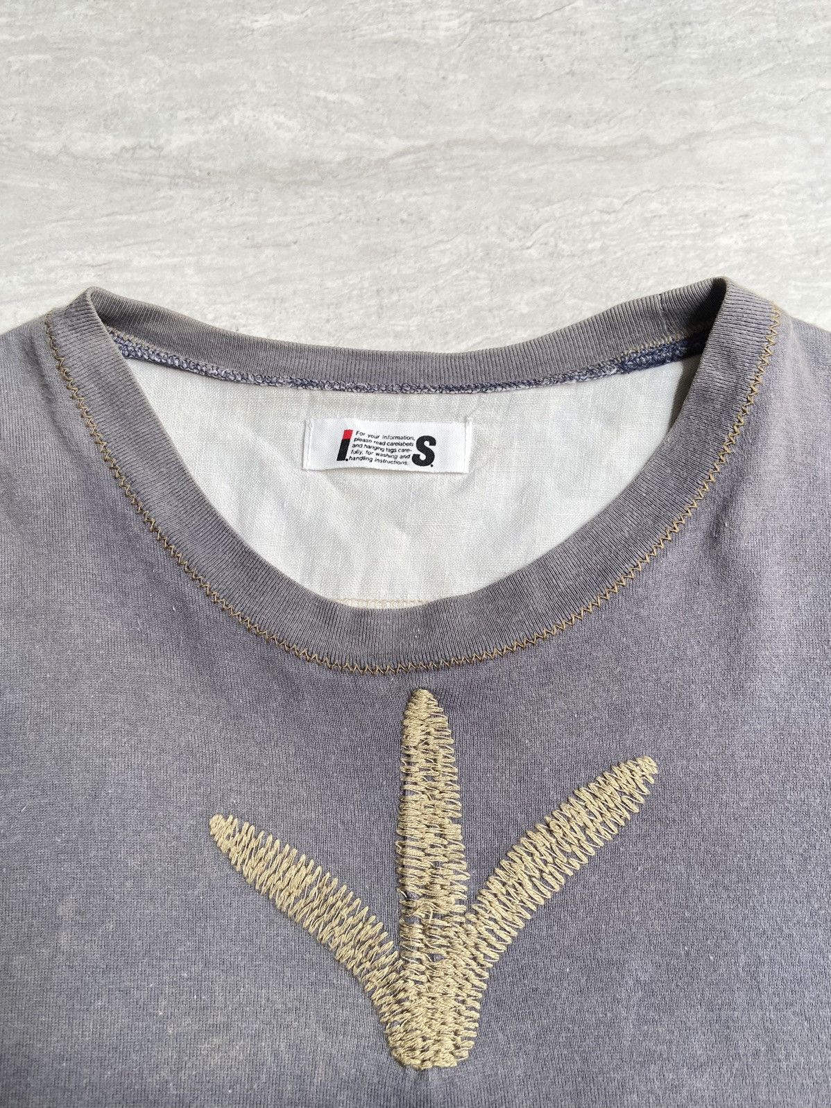 Issey Miyake IS ISSEY MIYAKE Grey T-shirt Size US S / EU 44-46 / 1 - 5 Thumbnail
