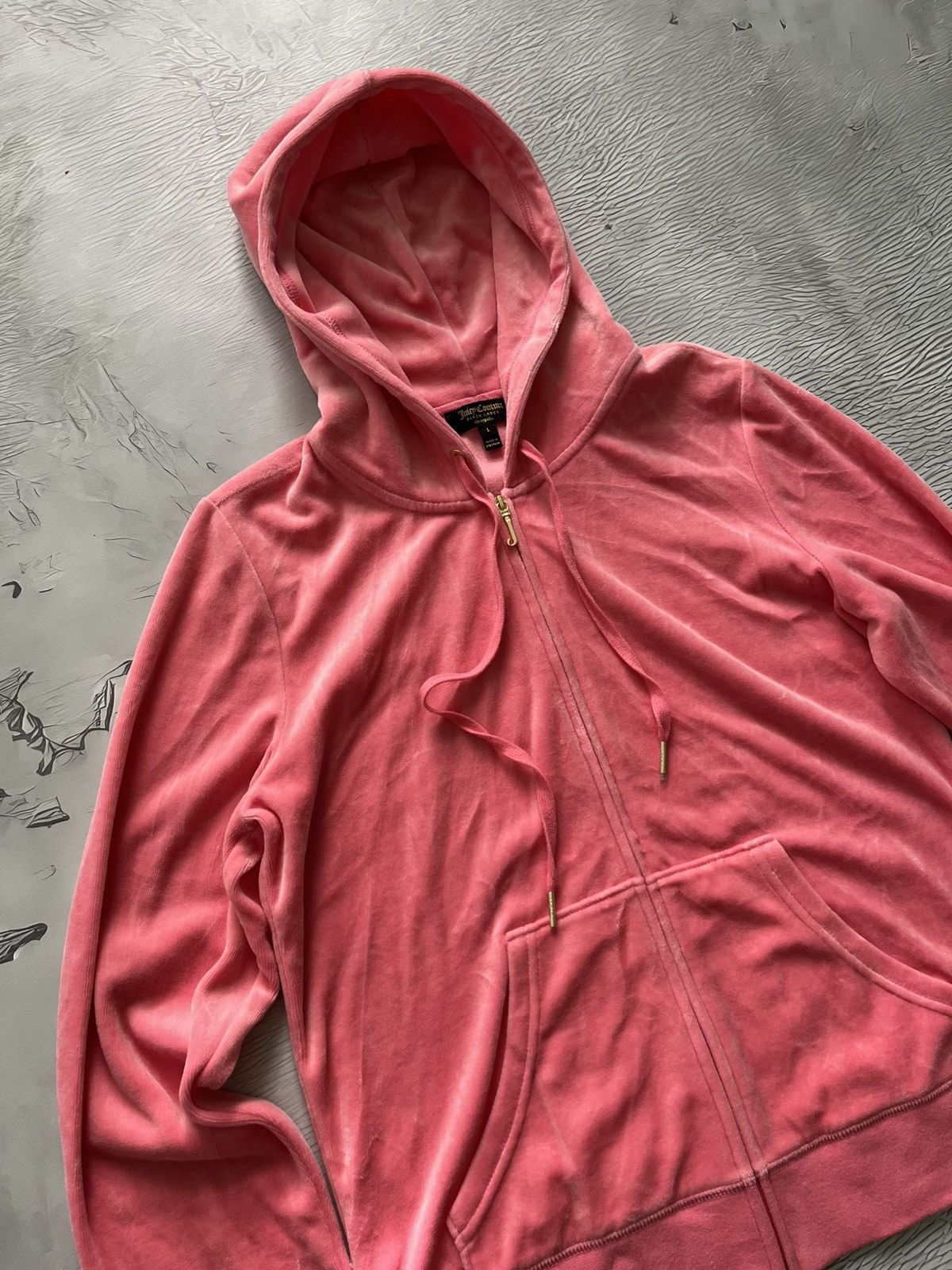 Juicy Couture Juicy Couture Black Label Zip Hoodie Velour Pink Size L / US 10 / IT 46 - 4 Thumbnail