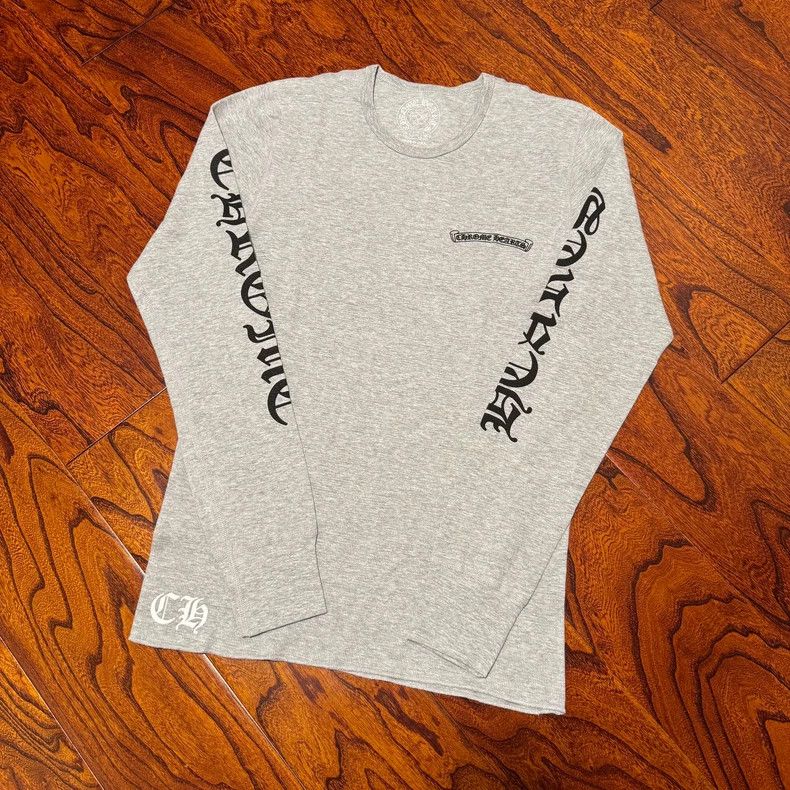 Chrome Hearts Chrome Hearts Long Sleeve Gray Tee Size US L / EU 52-54 / 3 - 1 Thumbnail