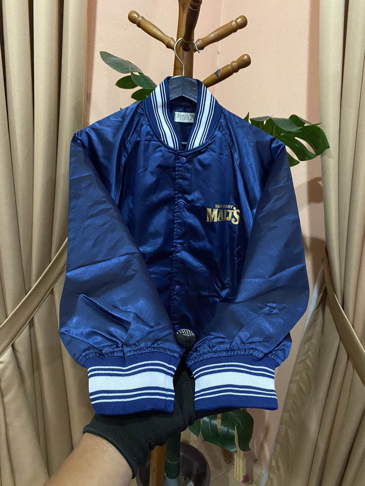 Japanese Brand Suntory Original Design Satin Jacket Japanese Sportswear Size US M / EU 48-50 / 2 - 5 Thumbnail