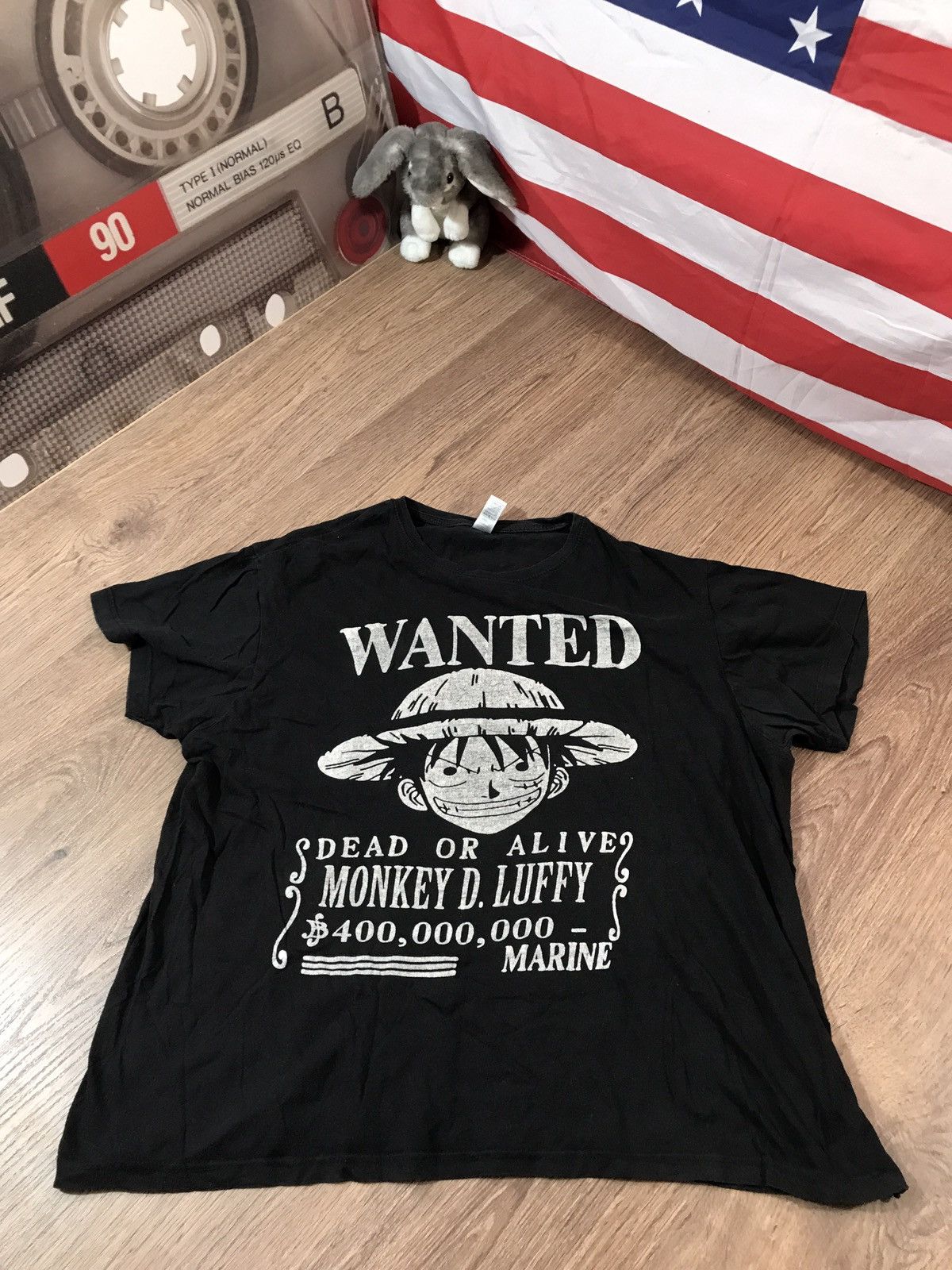 Anime × Japanese Brand × Vintage Vintage One Piece Monkey D Luffy Wanted tee Size US XL / EU 56 / 4 - 1 Thumbnail