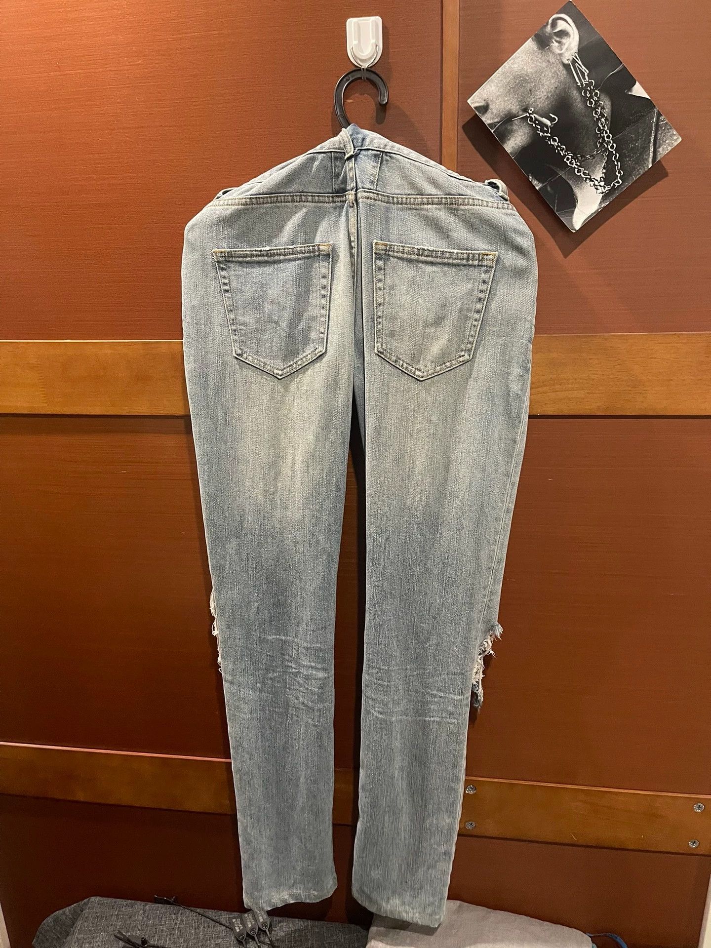 Saint Laurent Paris Saint Laurent d02 Ripped Jeans 28 Loren Size US 28 / EU 44 - 4 Thumbnail