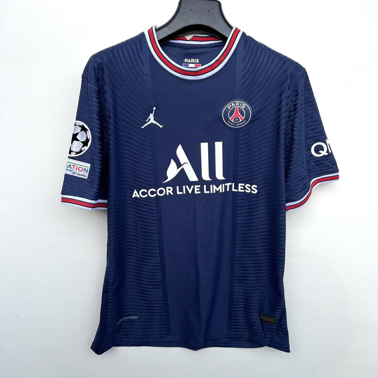 Jordan Brand PSJ Paris Saint Germain soccer jersey Messi 30 (fake) Size US L / EU 52-54 / 3 - 1 Thumbnail