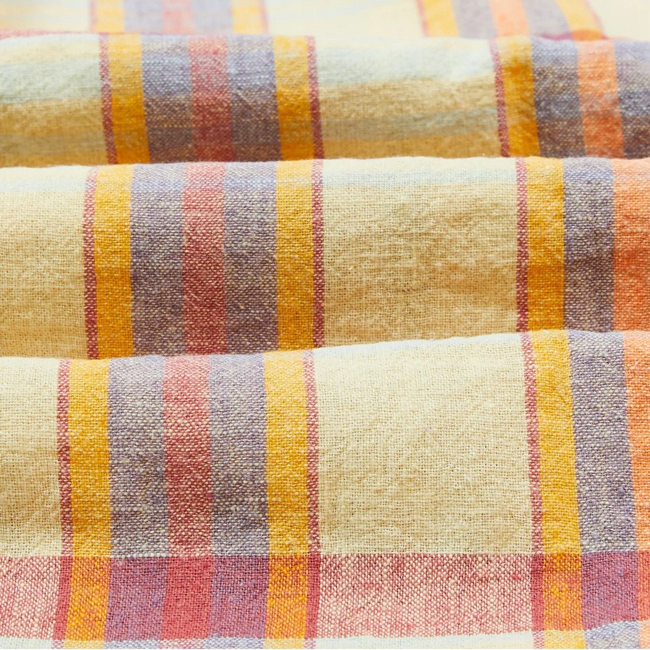Drake's Drake’s Madras Cotton-Linen Button Down Shirt Size US L / EU 52-54 / 3 - 6 Thumbnail