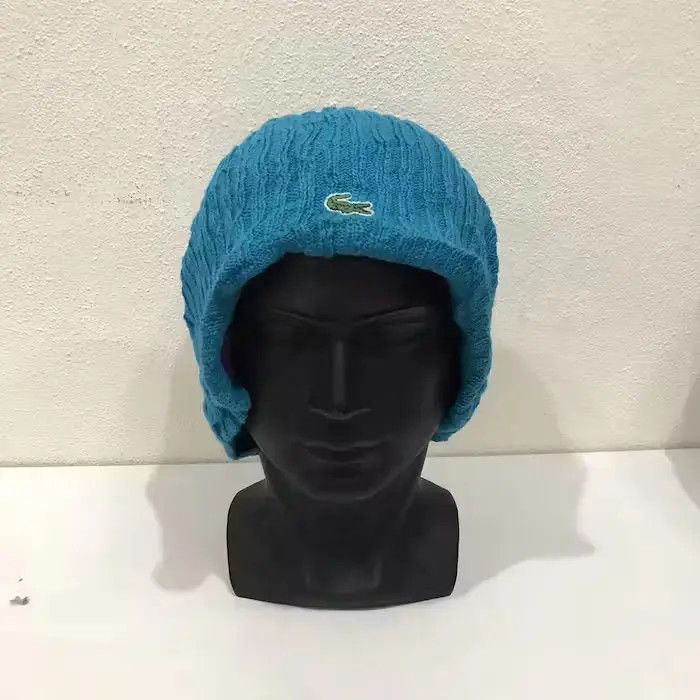 Japanese Brand × Vintage Lacoste Stripe Design Small Logo Beanie Hat Size ONE SIZE - 3 Thumbnail