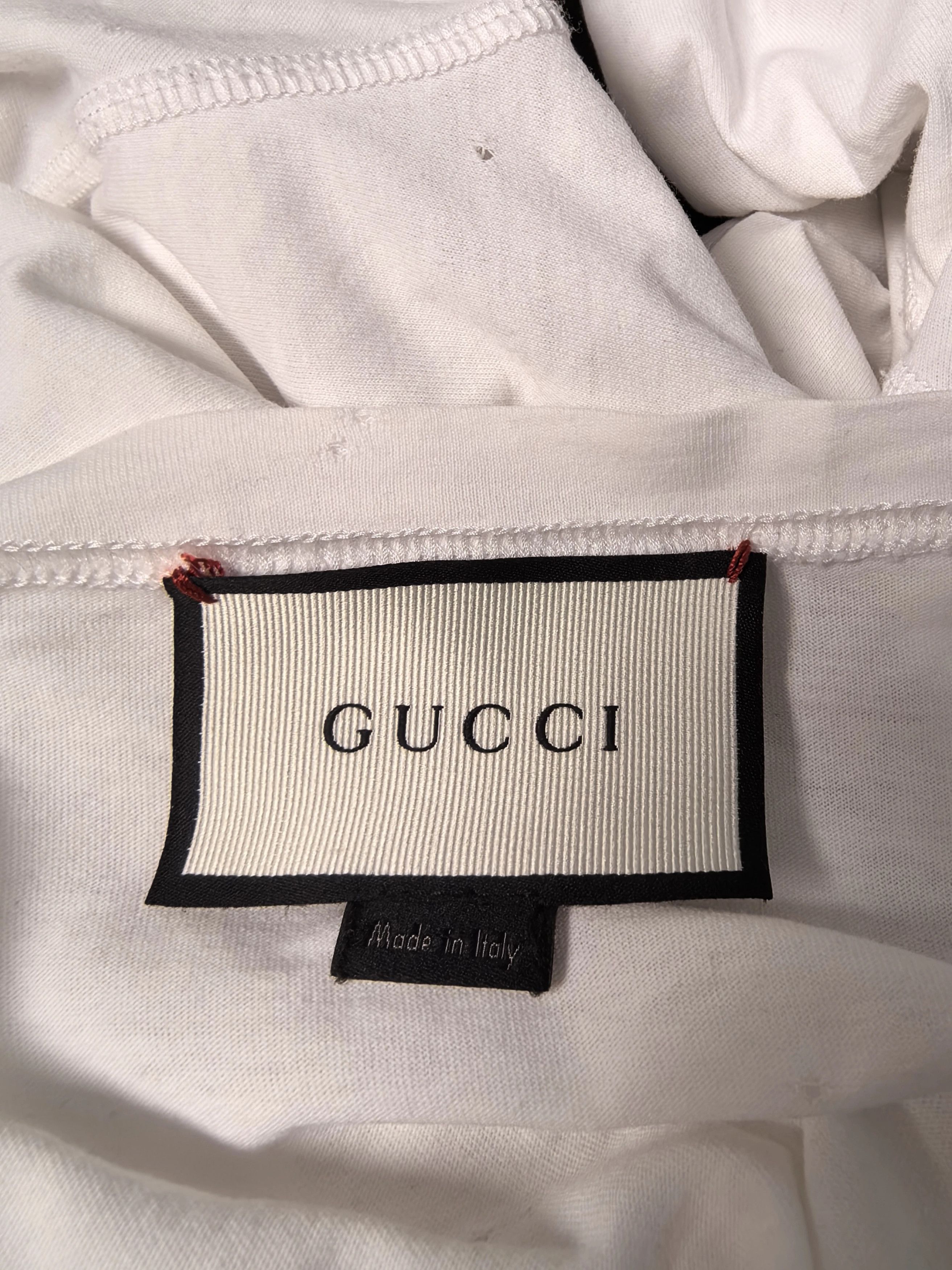 Gucci Gucci Pocket Logo Distressed Short Sleeve T 95 New Size US XXL / EU 58 / 5 - 3 Thumbnail