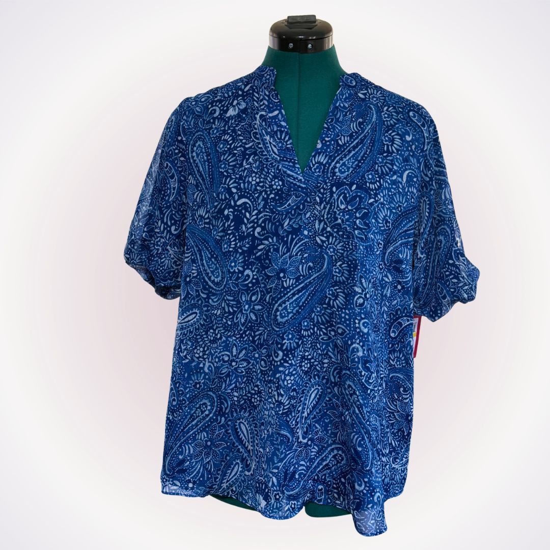 Vince Camuto Vince Camuto Paisley Blouse | Sz M, NWT Size M / US 6-8 / IT 42-44 - 1 Thumbnail