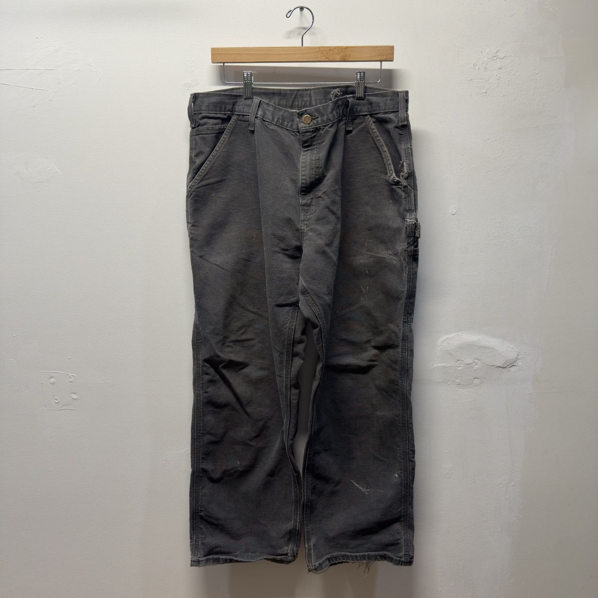 Carhartt Carhartt Thrashed Faded Distressed Pants ERD Grunge Chrome Size US 38 / EU 54 - 1 Thumbnail