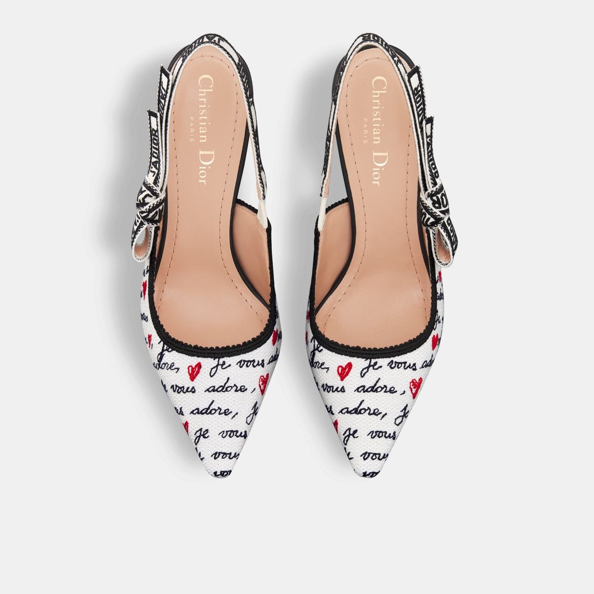 Dior o1w1db10326 Dioramour Slingback Pump in White Size US 8 / IT 38 - 4 Thumbnail