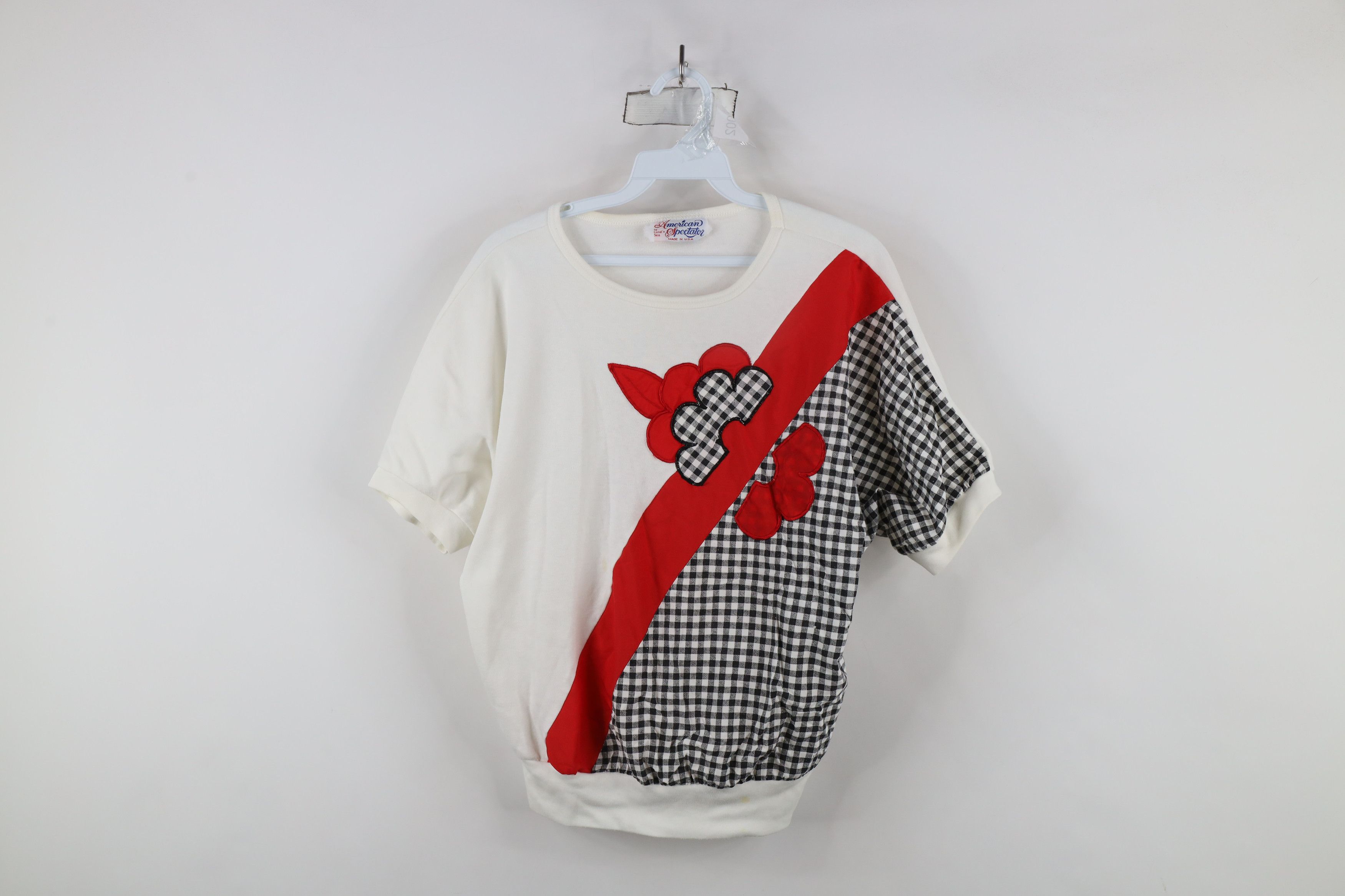 Vintage Vintage 80s 90s Streetwear Flower Pullover T-Shirt USA Size L / US 10 / IT 46 - 1 Thumbnail