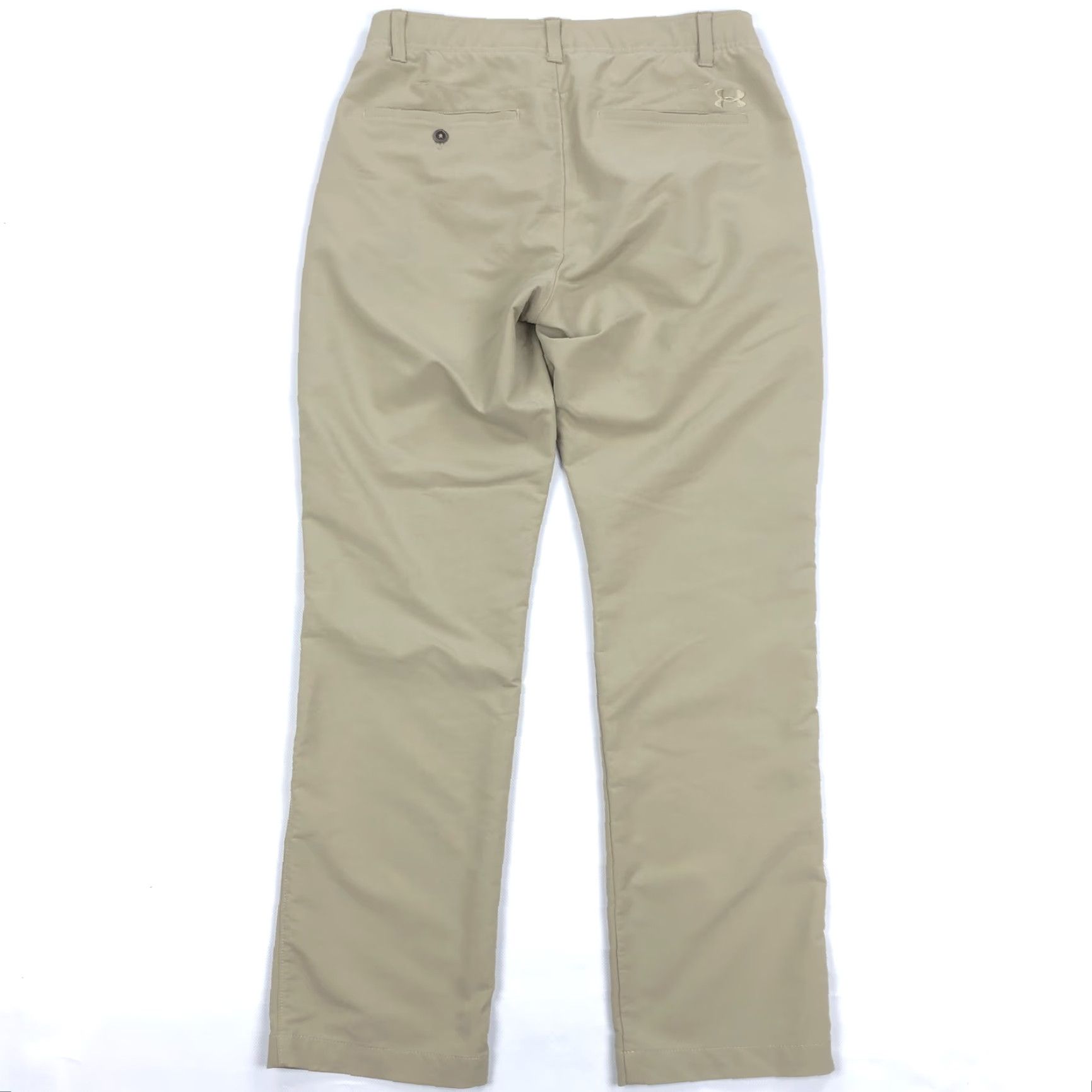 Under Armour Under Armour Men's Tan Khaki Performance Flat Front Golf Pants 32x30 Slant Pockets Breathable Stretch Size US 32 / EU 48 - 3 Thumbnail