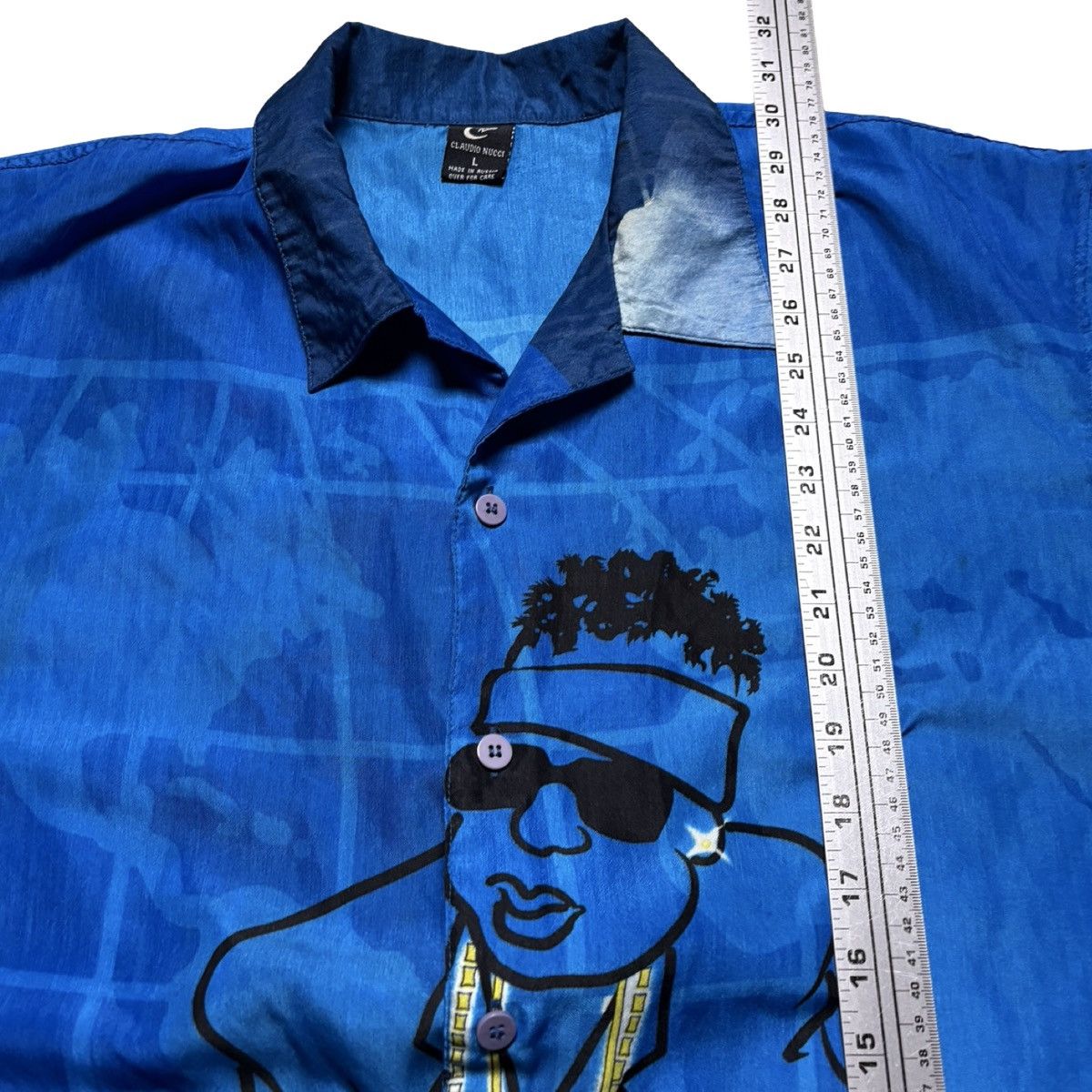 Other Vintage 90s Claudio Nucci Hip Hop AOP Button Down Shirt L Size US L / EU 52-54 / 3 - 5 Thumbnail