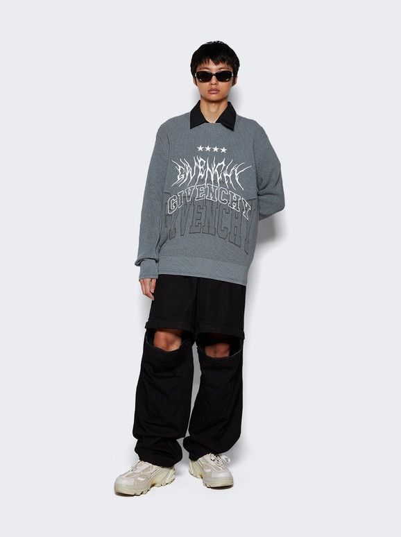 Givenchy o1gr1nt0125 Elasticated Waist Zip Off Denim Pant in Black Size US 31 - 2 Thumbnail