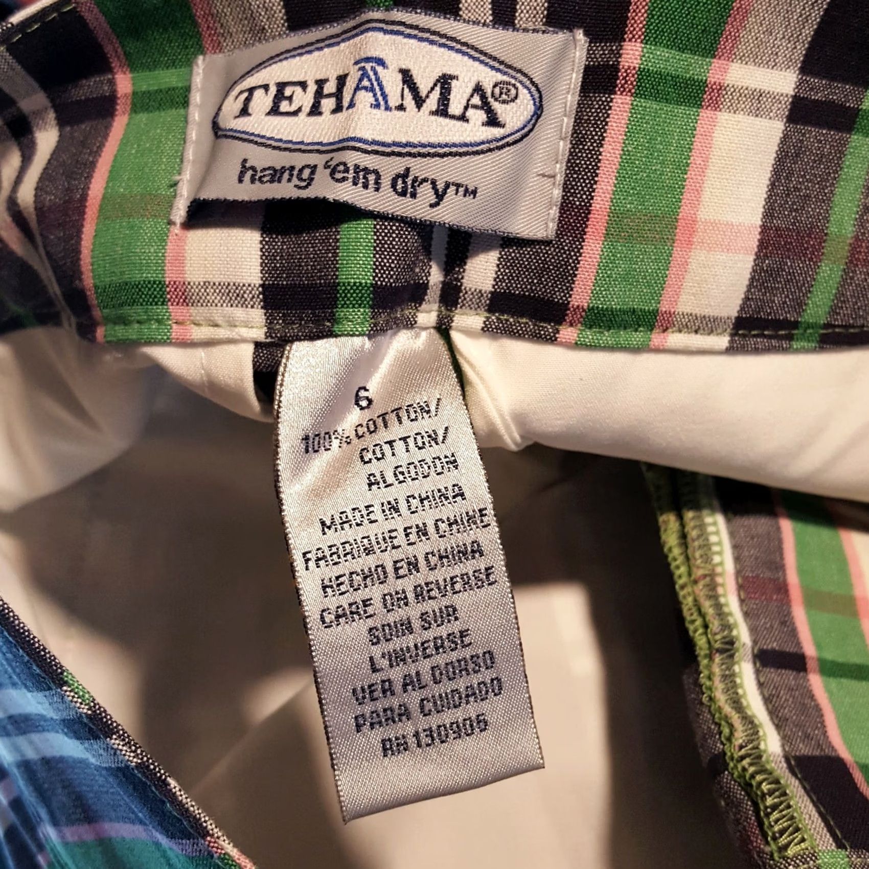 Vintage VINTAGE Tehama Golf Bermuda Shorts Women Size 6 Green Plaid Tennis Athletic Outdoor Y2K 90s Boys? Size 24" / US 00 / IT 34 - 7 Thumbnail