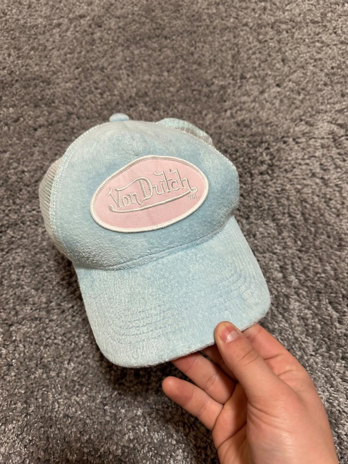 Von Dutch Von Dutch UO Exclusive Velour Trucker Hat Size ONE SIZE - 2 Thumbnail