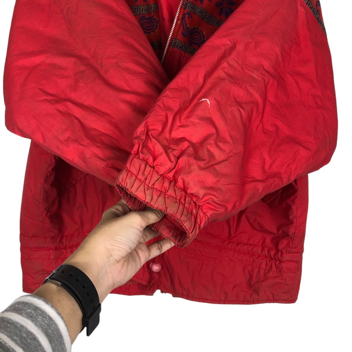 Japanese Brand 🔥Rich Red Chore Work Jacket Simple Life Navajo Issey Miyake Size US M / EU 48-50 / 2 - 16 Thumbnail