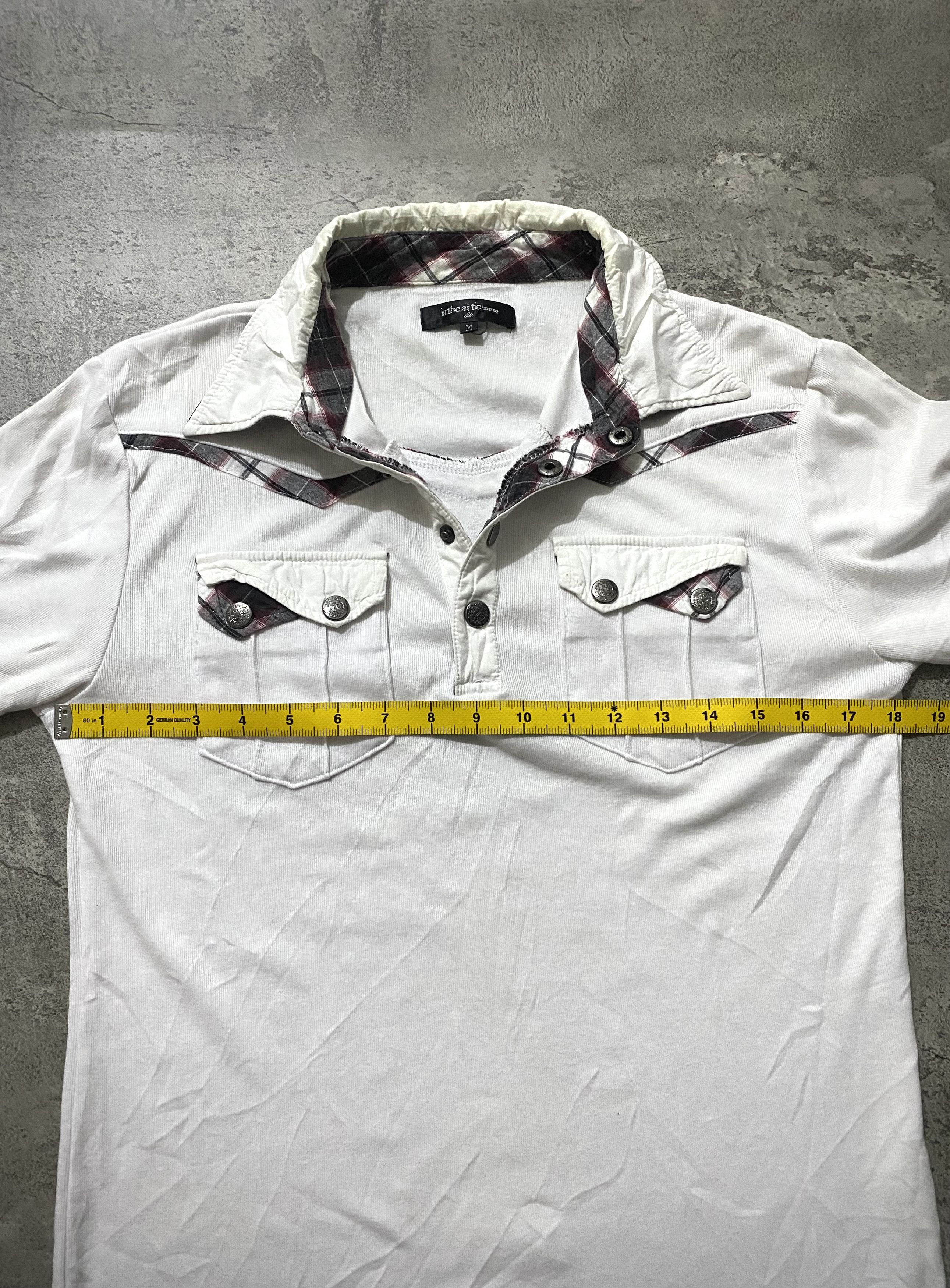 In The Attic INTHEATTIC HOMME DOUBLE LAYER BONDAGE POLO SHIRT Size US M / EU 48-50 / 2 - 14 Thumbnail