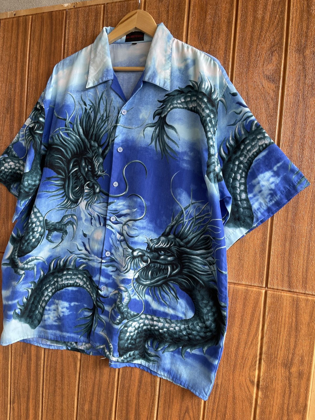 The Unbranded Brand Very Rare🔥Vintage Japanese Dragon Shirt XXL Size US XXL / EU 58 / 5 - 2 Thumbnail