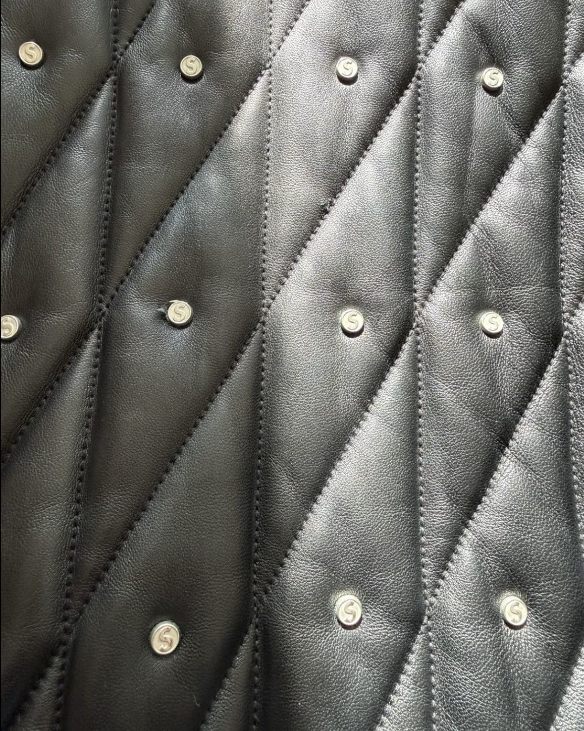 Supreme Supreme Quilted Studded Leather Jacket Size US M / EU 48-50 / 2 - 9 Thumbnail