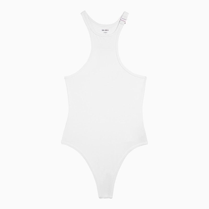 Image of The Attico White One-Piece Swimming Costume, Women's (Size XS)