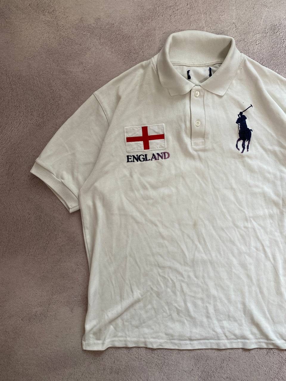 Polo Ralph Lauren × Vintage Polo Ralph Lauren England Japanese distressed rugby polo Size US L / EU 52-54 / 3 - 2 Thumbnail