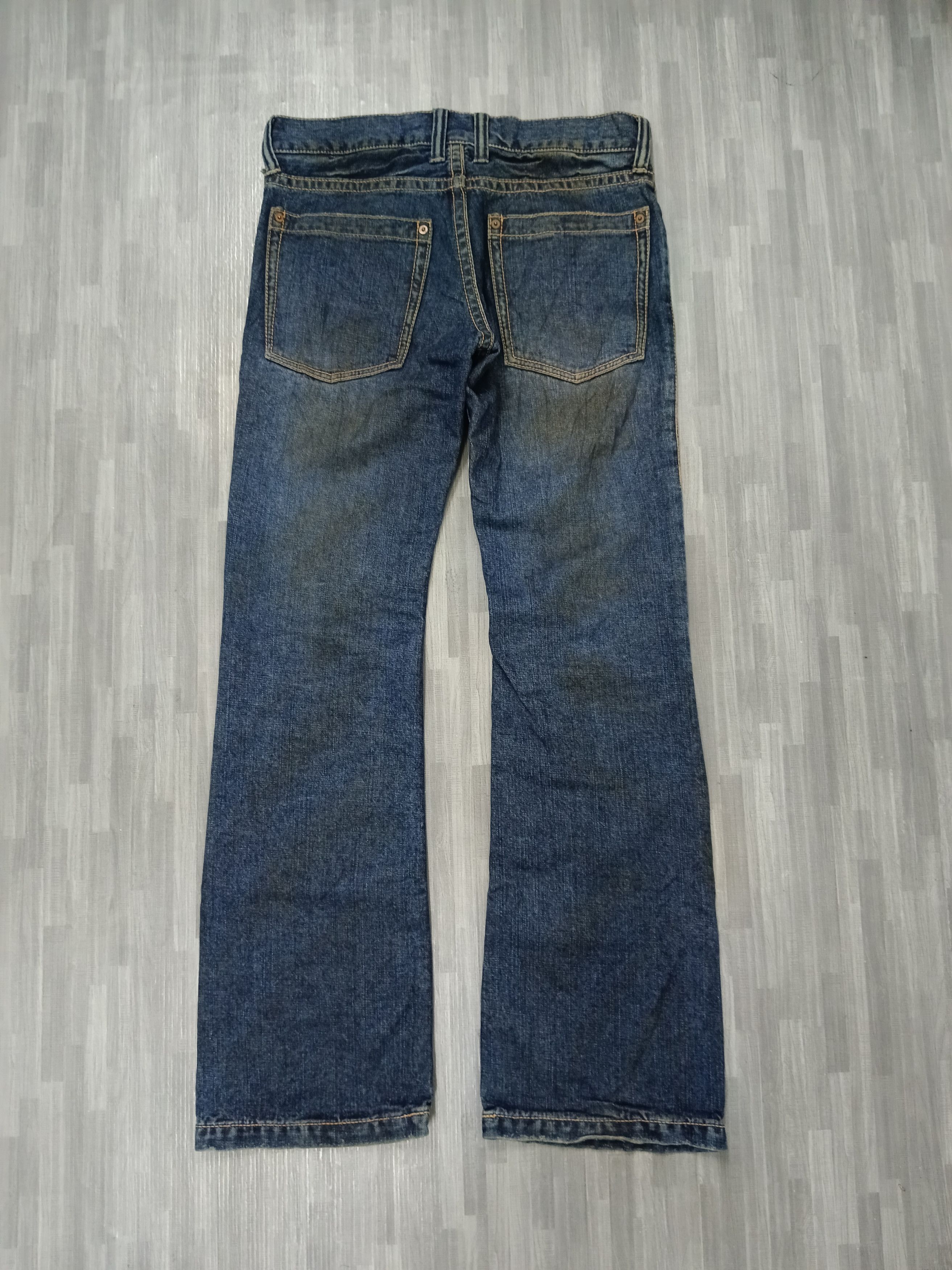 Japanese Brand FLARE SICK ANDROGYNOUS DENIM PANTS Size US 30 / EU 46 - 3 Thumbnail