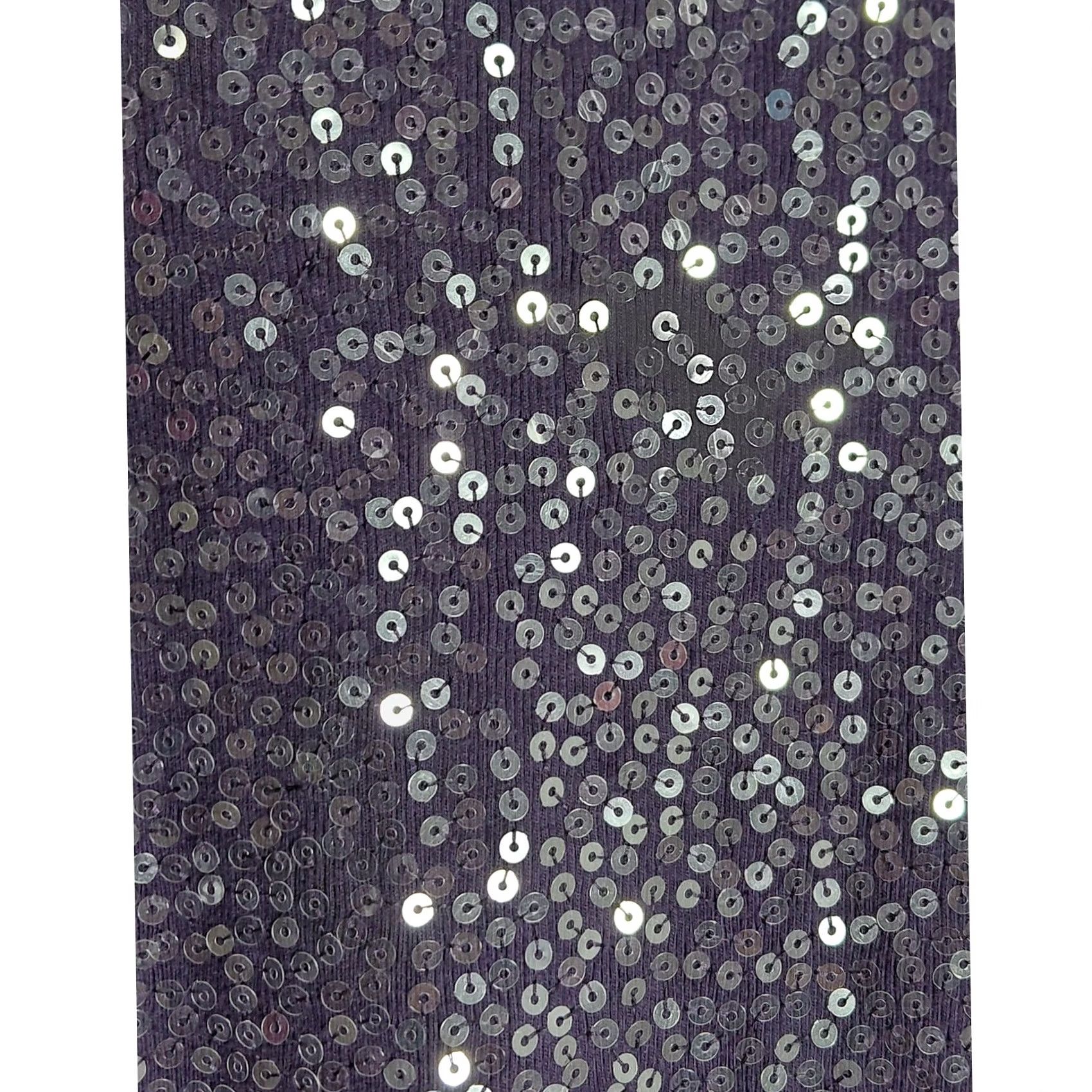 Express EXPRESS Sequin Tank Top Purple Solid Knit Sleeveless Women Size L Size L / US 10 / IT 46 - 3 Thumbnail