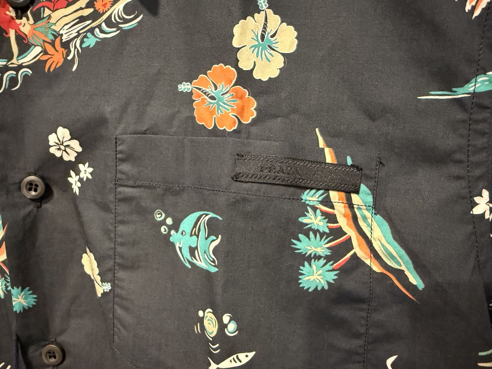 Prada Shirt Aloha Print Size US L / EU 52-54 / 3 - 7 Thumbnail