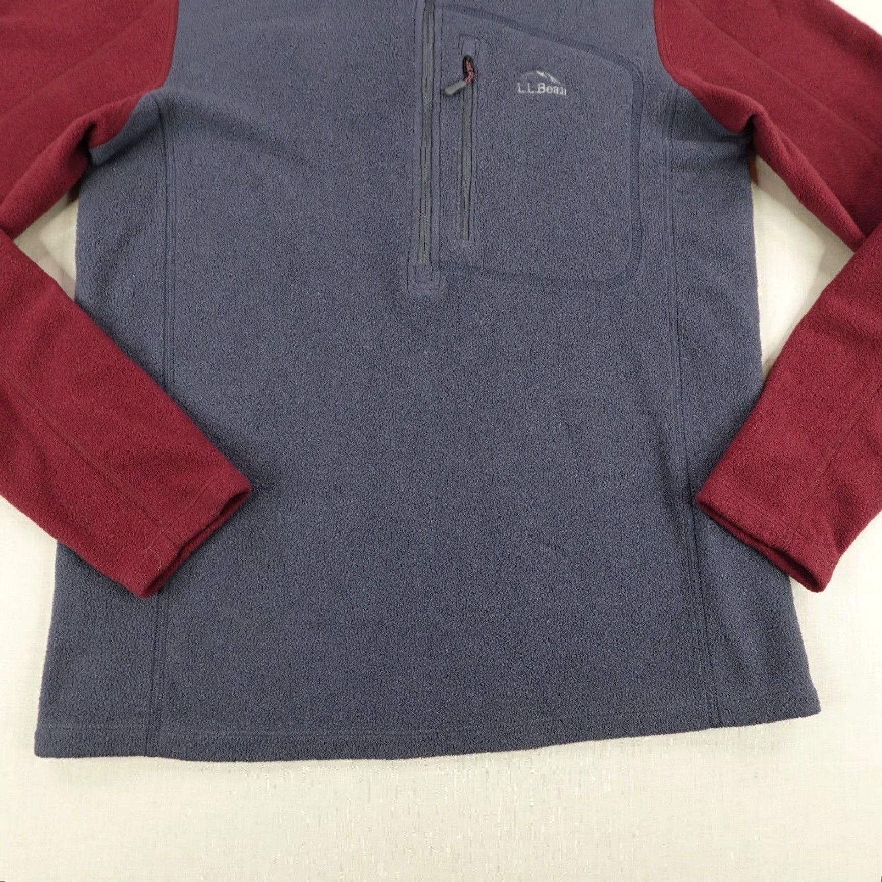Vintage LL Bean Sweater Men Small Gray Trail Fleece 1/2 Zip Pullover Slightly Fitted Size US S / EU 44-46 / 1 - 4 Thumbnail