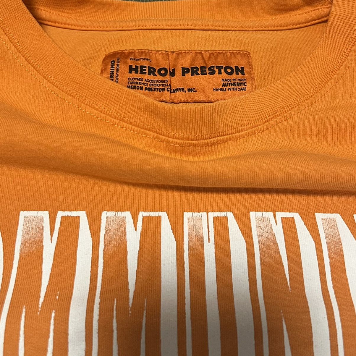 Heron Preston Heron Preston “Community Service” Oversized Orange tee Size US M / EU 48-50 / 2 - 3 Thumbnail