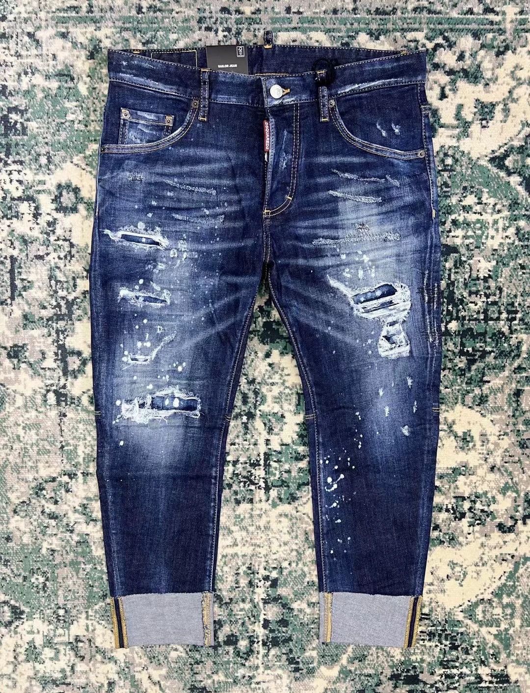Dsquared2 Dsquared2 SAILOR 9-Length Slim Relaxed Distressed Patched 44 Size US 28 / EU 44 - 1 Thumbnail