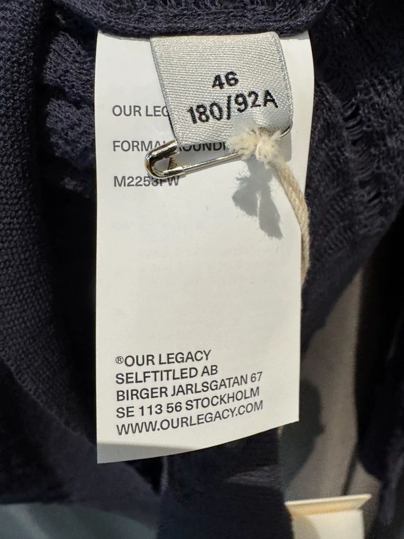 Our Legacy Our Legacy size46 Blue long-sleeved cut-out top Size US S / EU 44-46 / 1 - 4 Thumbnail