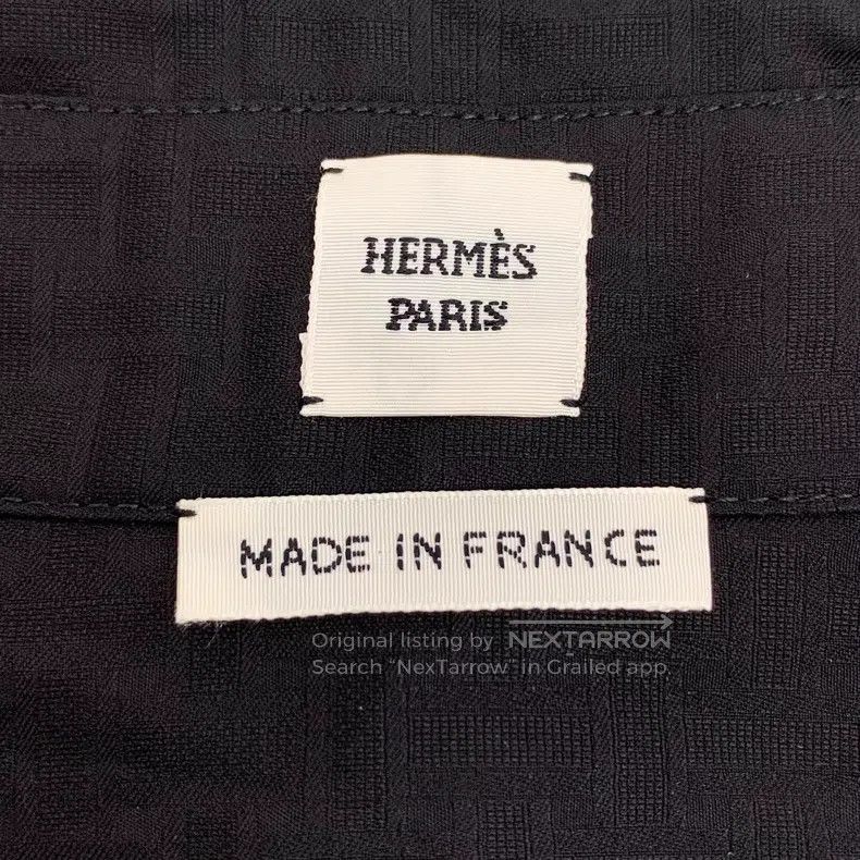 Hermes Hermes Black H pattern all-over print cotton collar zip sh Size XXS / US 00 / IT 34 - 6 Thumbnail